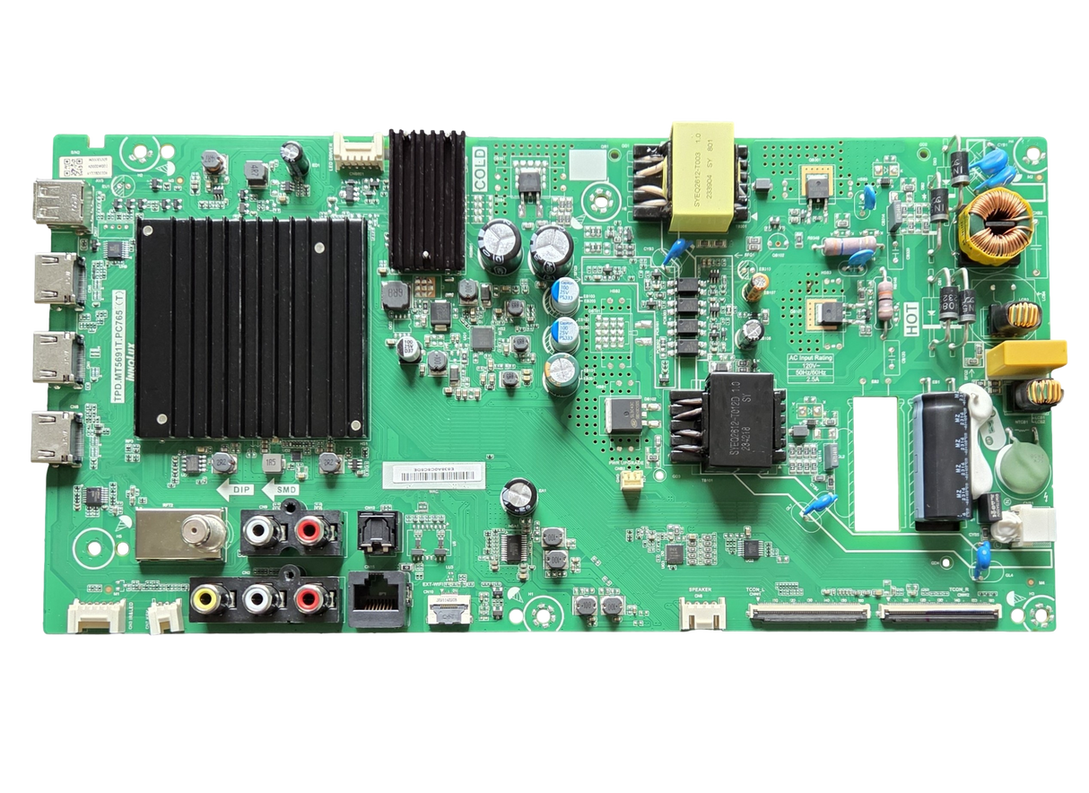 6M03A000DW00J Vizio Main Board / Power Supply, M0008S30R, TPD.MT5691T.PC765(T), V505-J09