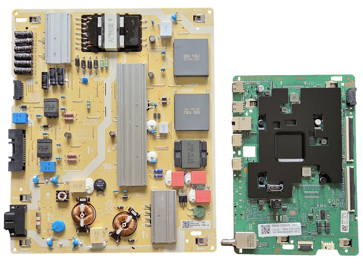 QN65Q6DAAFXZA Samsung TV Repair Parts Kit, BN94-00062S / BN94-17254Q Main Board, BN44-01102A Power Supply, QN65Q6DAAFXZA WA19, QN65Q6DAAFXZA