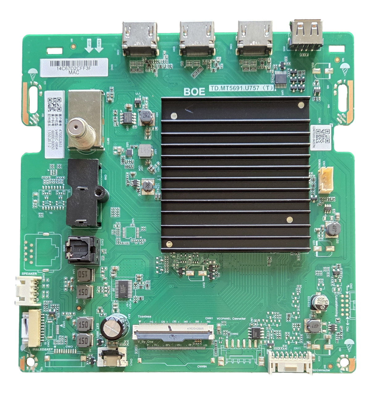 60000-00050 Vizio Main Board, TD.MT5691.U757 (T), V4K65C-0804