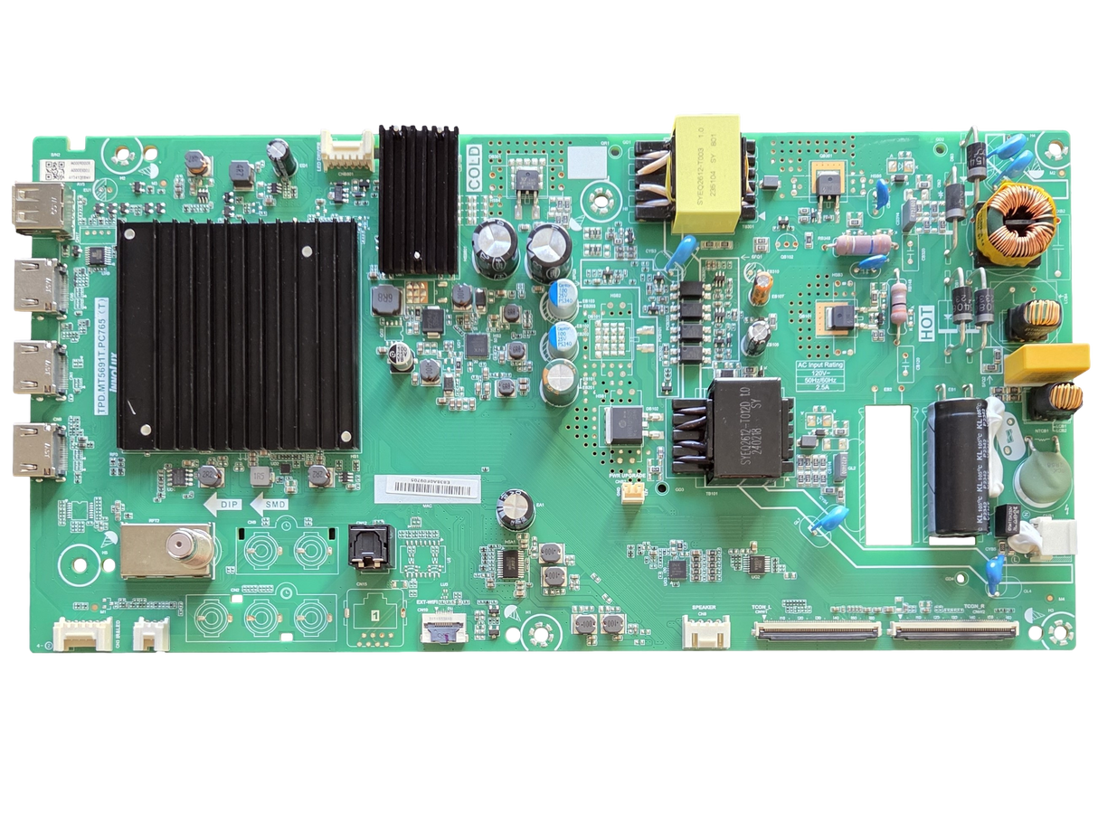 6M03A000EX00J Vizio Main Board, M0009D00R, TPD.MT5691T.PC765, V4K50M-0809