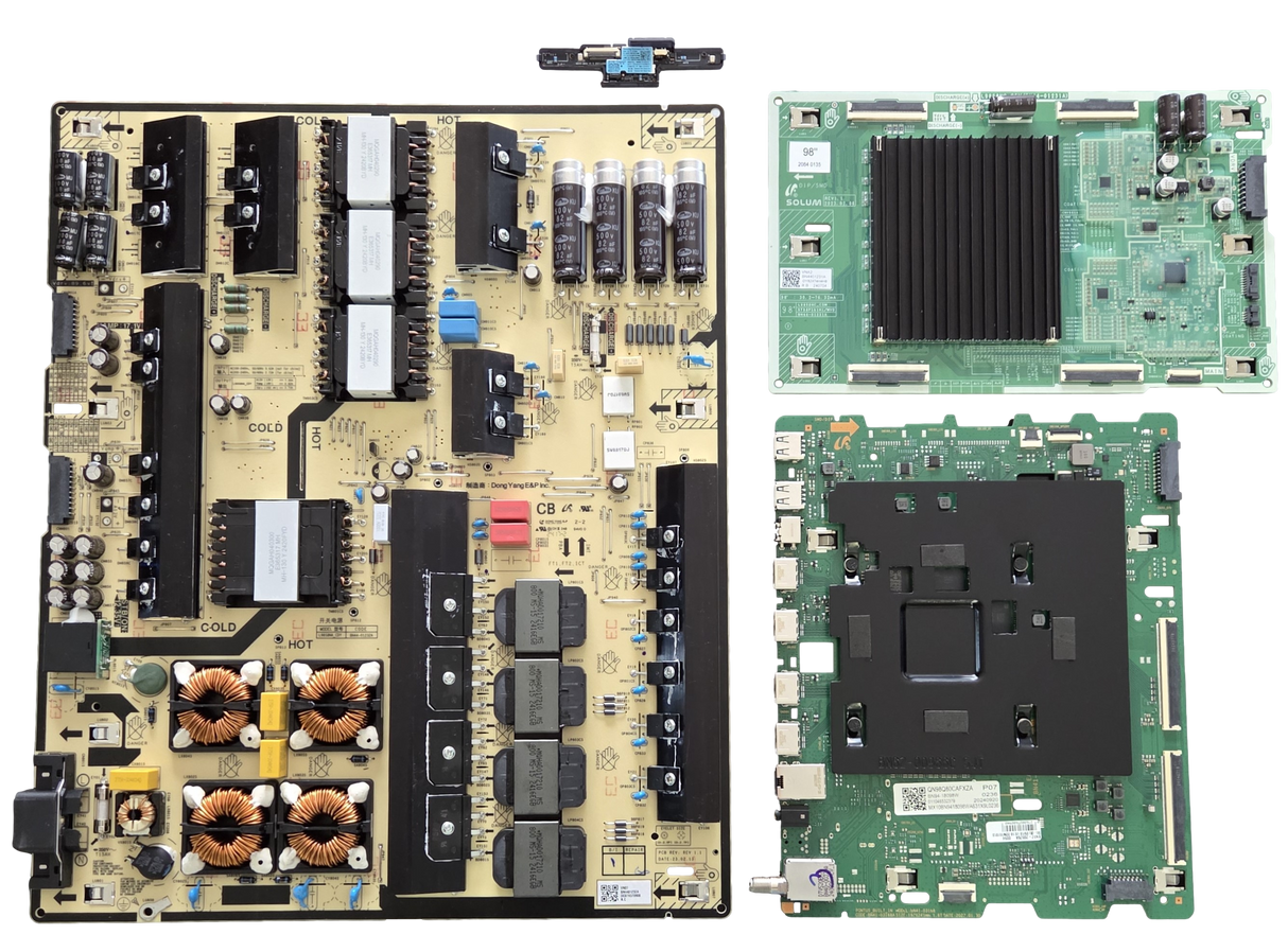 QN98Q80CAFXZA Samsung TV Repair Parts Kit, BN94-18098W Main Board, BN44-01232A Power Supply, BN44-01231A LED Driver, BN59-01399A Wifi, QN98Q80CAFXZA BA02, QN98Q80CAFXZA