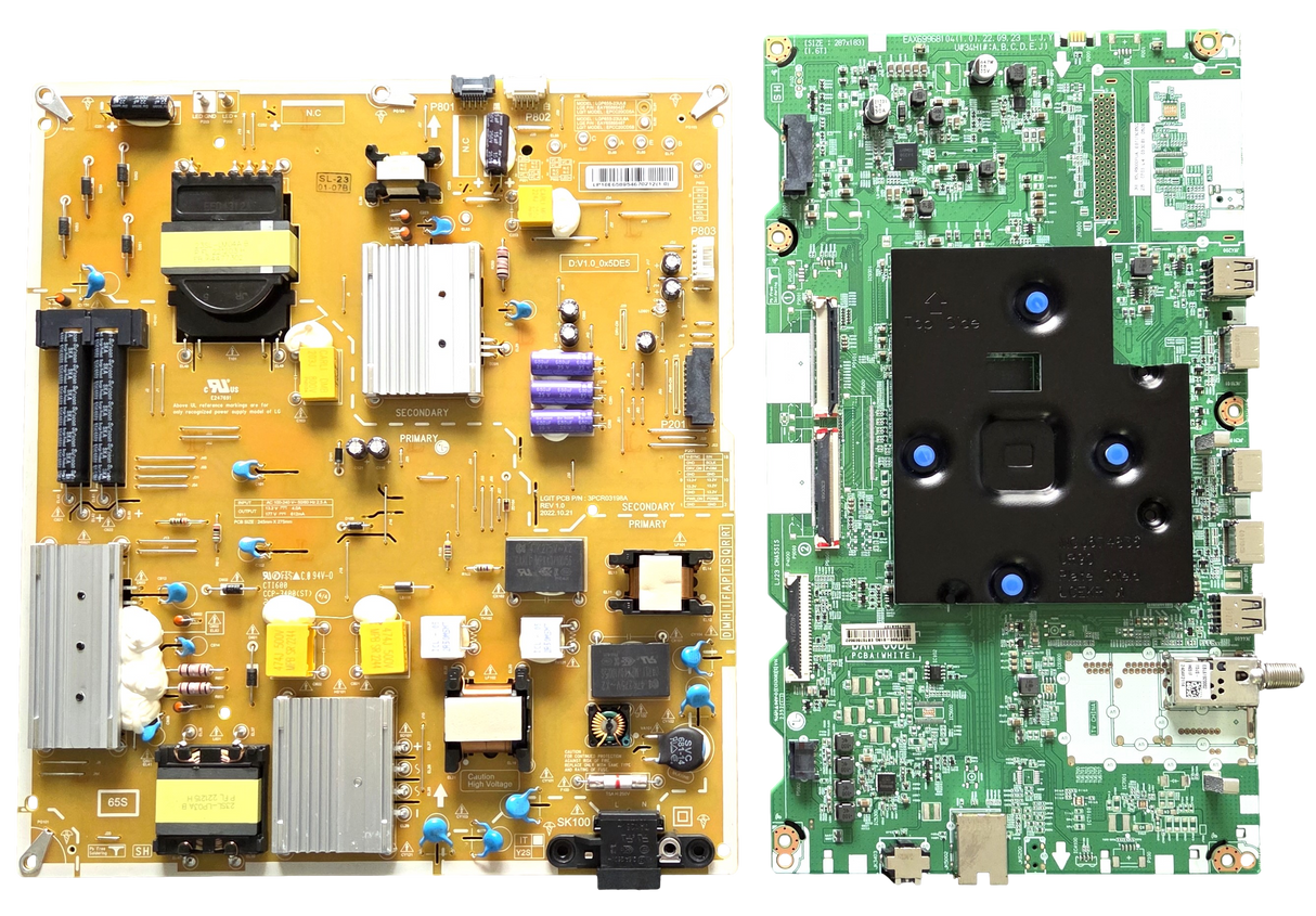 65UR9000PUA LG TV Repair Parts Kit, EBT67608502 Main Board, EAY65895467 Power Supply, 65UR9000PUA.BUSCLKR, 65UR9000PUA