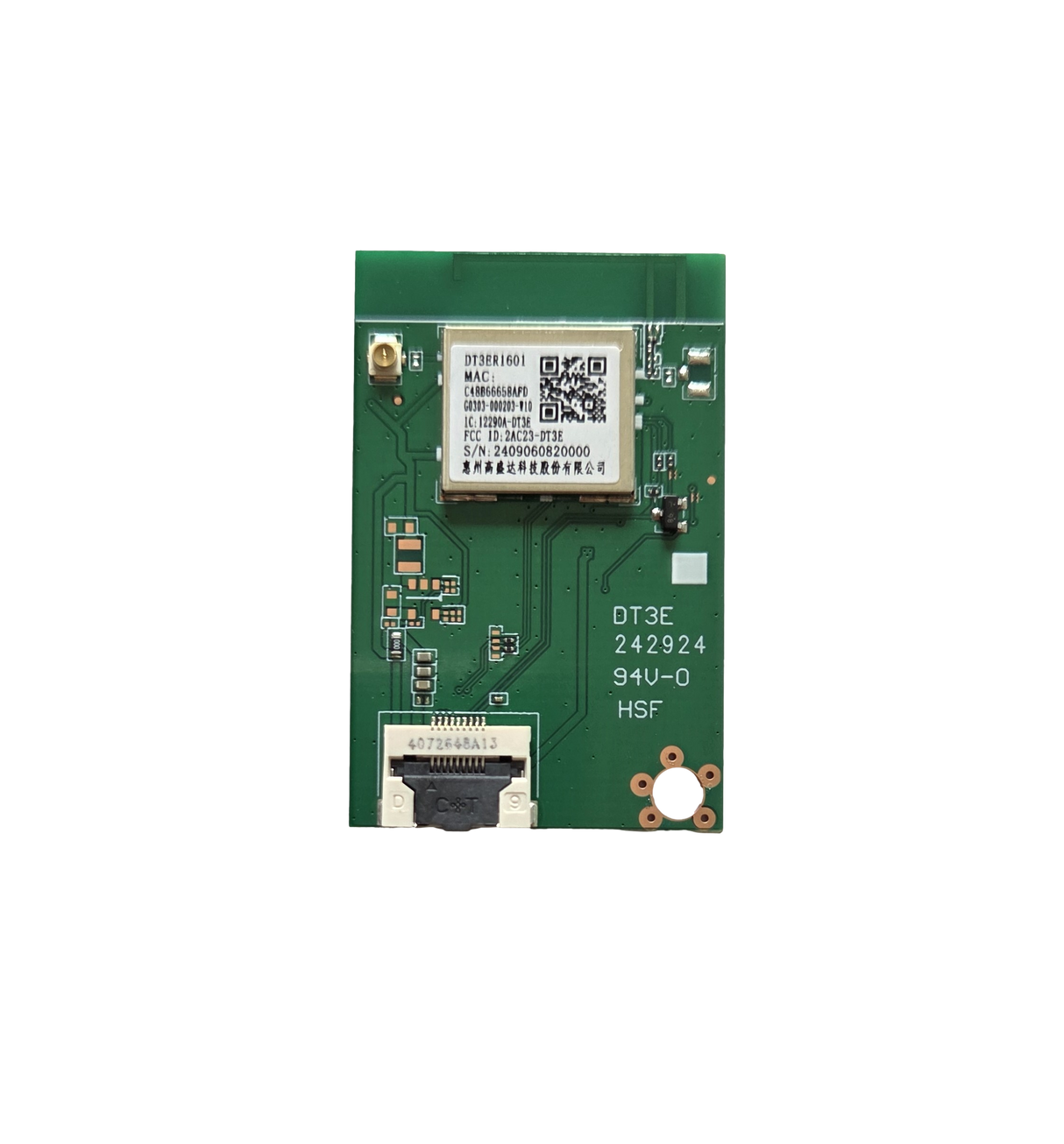 G0303-000203 TCL Wi-Fi Module, DT3ER1601, G0303-000203-W10, 40S350G
