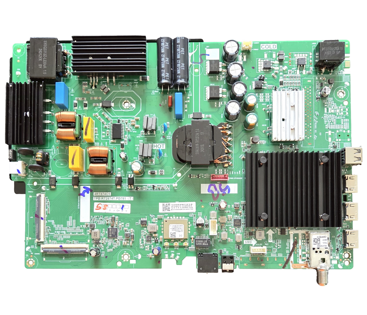 21201-04643 LG Main Board, 10002872140, TPD.RT.2874T.PD781 (T) , 65UT7570PUB