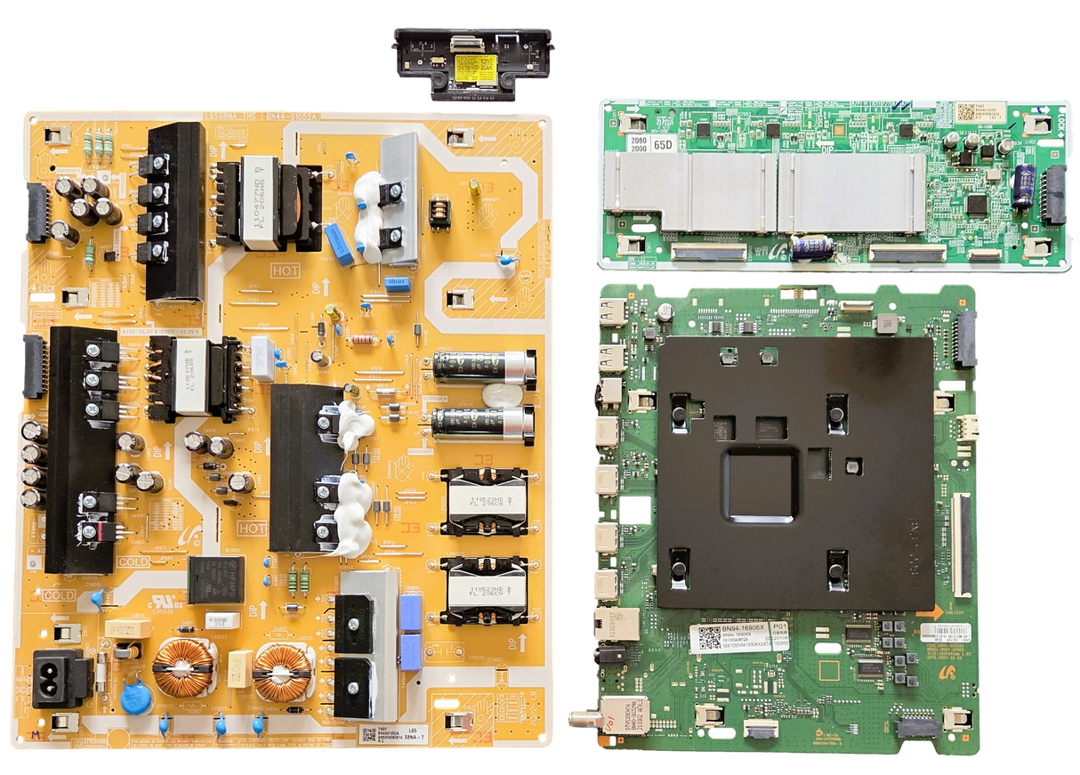 QN65Q8DAAFXZA Samsung TV Repair Parts Kit, BN94-16906X Main Board, BN44-01052A Power Supply, BN44-01046D LED Driver, BN59-01366A Wifi, QN65Q8DAAFXZA BA01, QN65Q8DAAFXZA