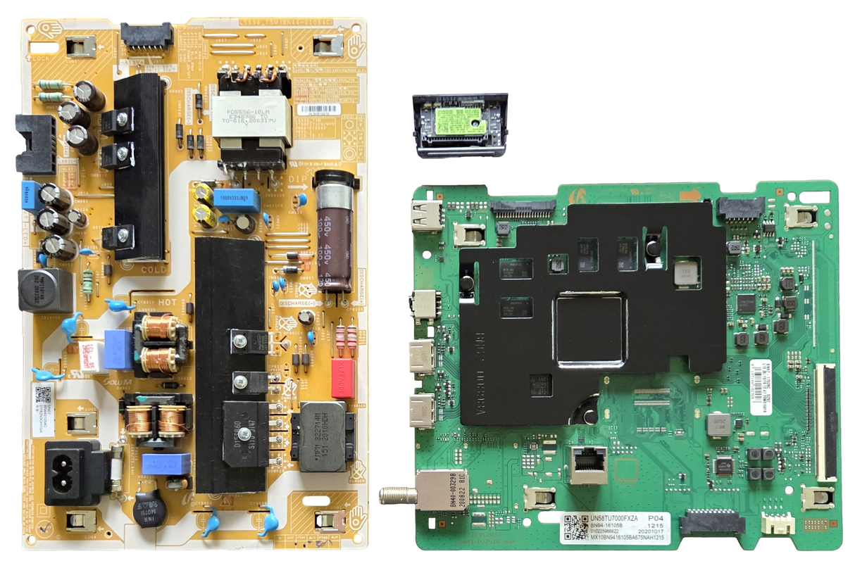 UN58TU700DFXZA Samsung TV Repair Parts Kit, BN94-16105B Main Board, BN44-01054C Power Supply, BN59-01341B Wifi, UN58TU700DFXZA YE02, UN58TU700DFXZA