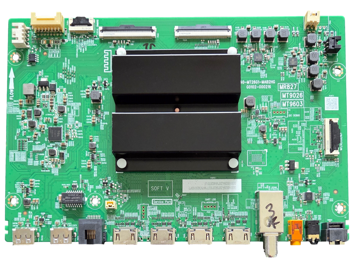 G0301-000264 TCL Main Board, 40-MT26G1-MAB2HG , G0301-000264 , 75Q691F
