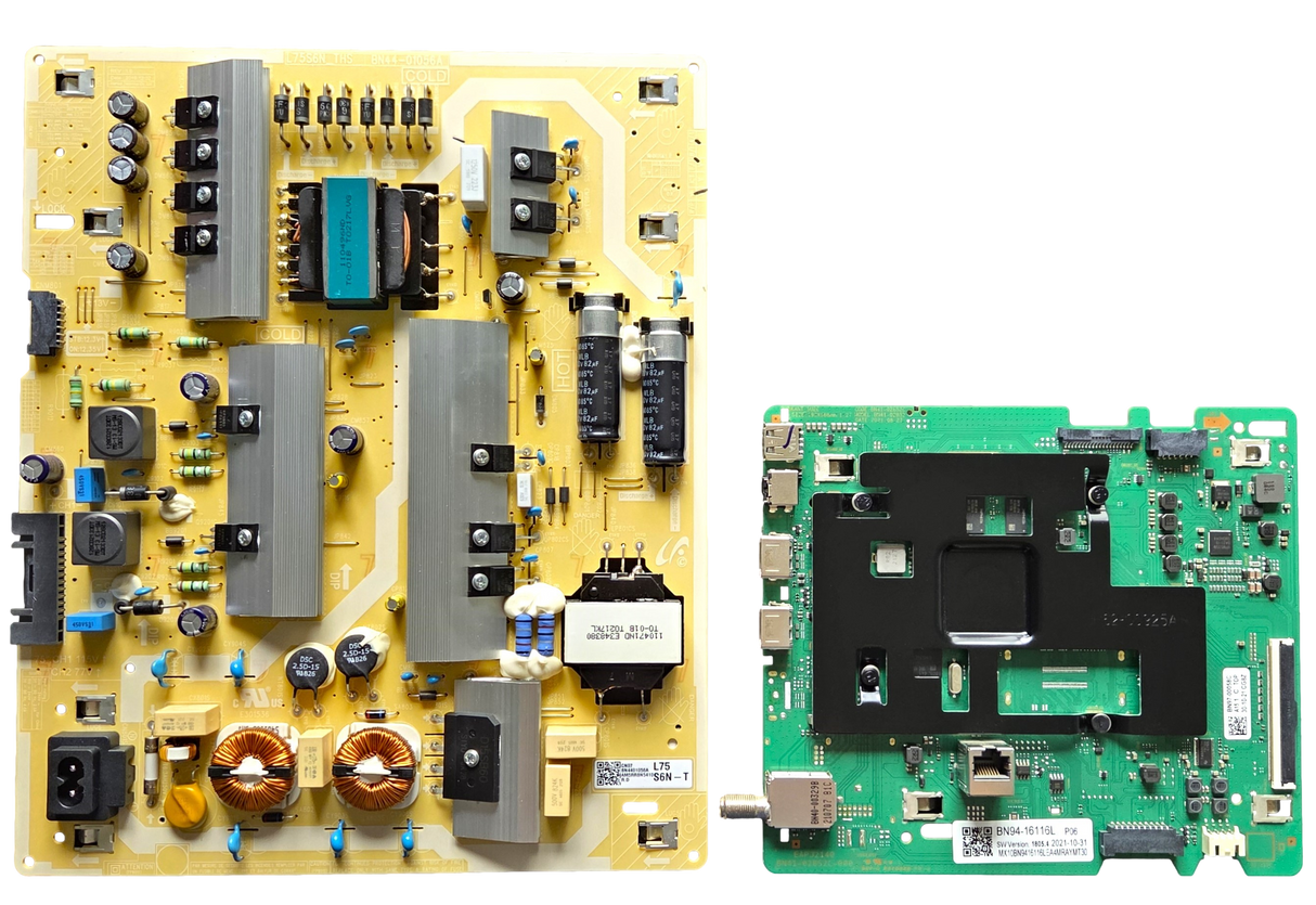 UN75TU7000FXZA Samsung TV Repair Parts Kit, BN94-16116L Main Board, BN44-01056A Power Supply, BN59-01341B Wifi, UN75TU7000FXZA BC13, UN75TU7000FXZA