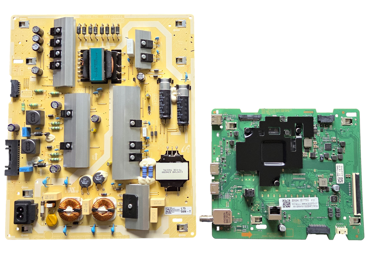 UN75TU7000BXZA Samsung TV Repair Parts Kit, BN94-16115G Main Board, BN44-01056A Power Supply, UN75TU7000BXZA UA10, UN75TU7000BXZA