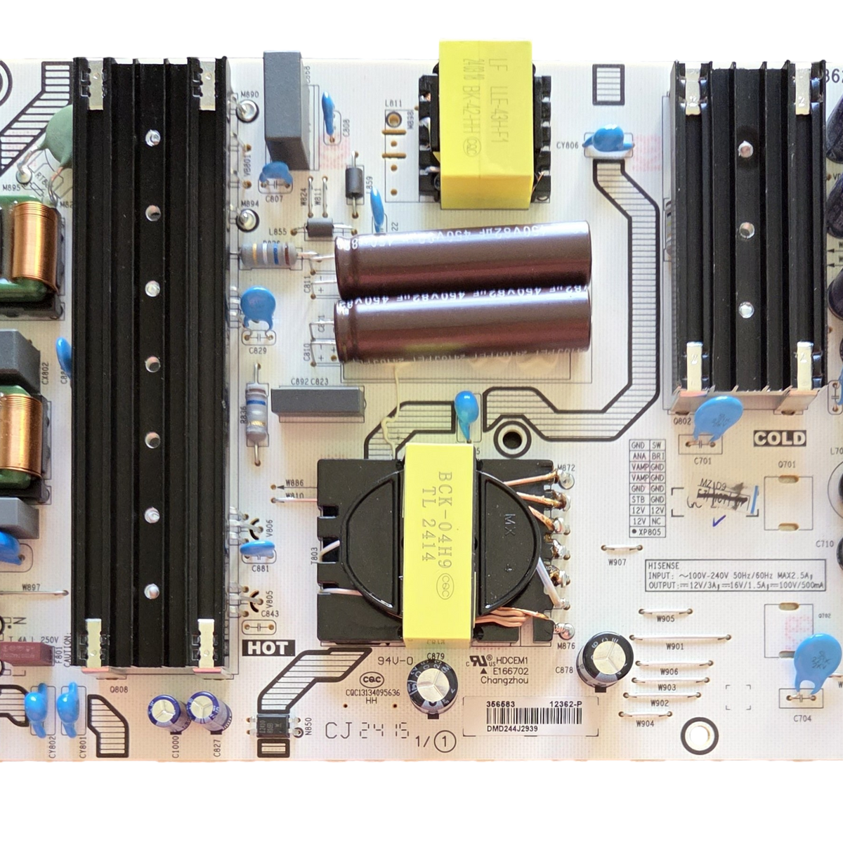 エナジーパワー 356583 Hisense Power Supply, 356583, RSAG7.820.12362/ROH, 65A6N