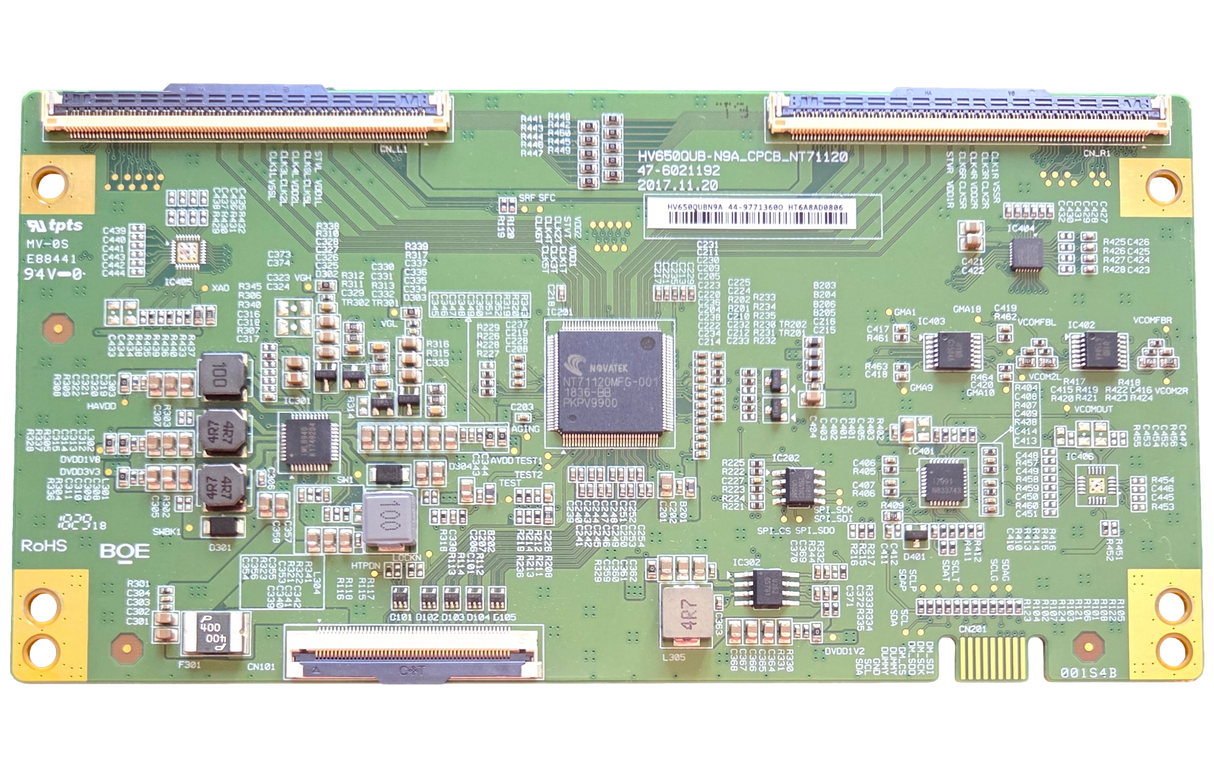 HV650QUBN9A Vizio T-Con Board, 44-9771360, D65X-G4
