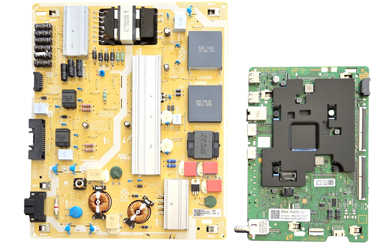 QN65Q6DAAFXZA Samsung TV Repair Parts Kit, BN94-16448W Main Board, BN44-01102A Power Supply, QN65Q6DAAFXZA WA02, QN65Q6DAAFXZA