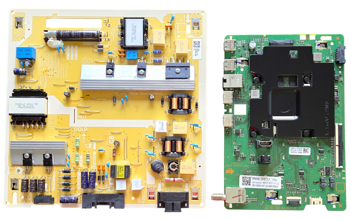 UN50AU8000FXZA Samsung TV Repair Parts Kit, BN94-16871J Main Board, BN44-01110A Power Supply, UN50AU8000FXZA YA05, UN50AU8000FXZA
