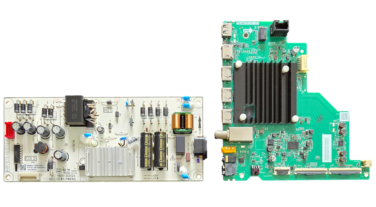 55S451 TCL TV Repair Parts Kit, 30904-000275 Main Board, 30805-000374 Power Supply, 55S451
