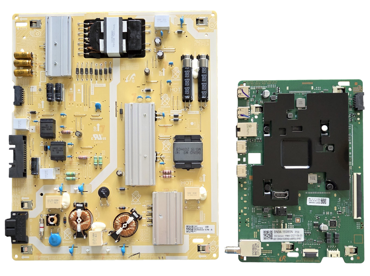 QN60Q6DAAFXZA Samsung TV Repair Parts Kit, BN94-16986N Main Board, BN44-01101A Power Supply, QN60Q6DAAFXZA UA02, QN60Q6DAAFXZA