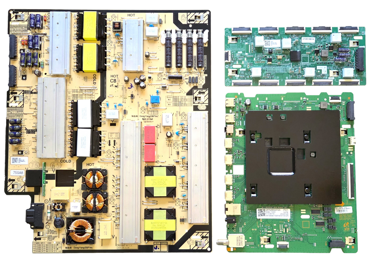 QN75QN85AAFXZA Samsung TV Repair Parts Kit, BN94-17305Y / BN94-17214B Main Board, BN44-01115B Power Supply, BN44-01135A LED Driver, QN75QN85AAFXZA BA02, QN75QN85AAFXZA