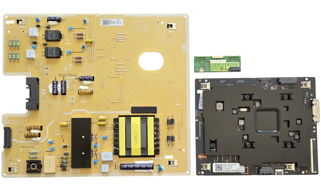 QN55LS03ADFXZA Samsung TV Repair Parts Kit, BN94-17306B Main Board, BN44-01119A Power Supply, BN59-01333A Wifi, QN55LS03ADFXZA CJ22, QN55LS03ADFXZA