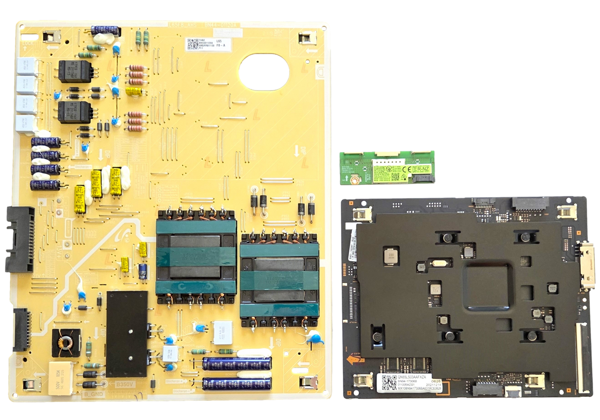 QN65LS03ADFXZA Samsung TV Repair Parts Kit, BN94-17306B Main Board, BN44-01120A Power Supply, BN59-01333A Wifi, QN65LS03ADFXZA CF19, QN65LS03ADFXZA