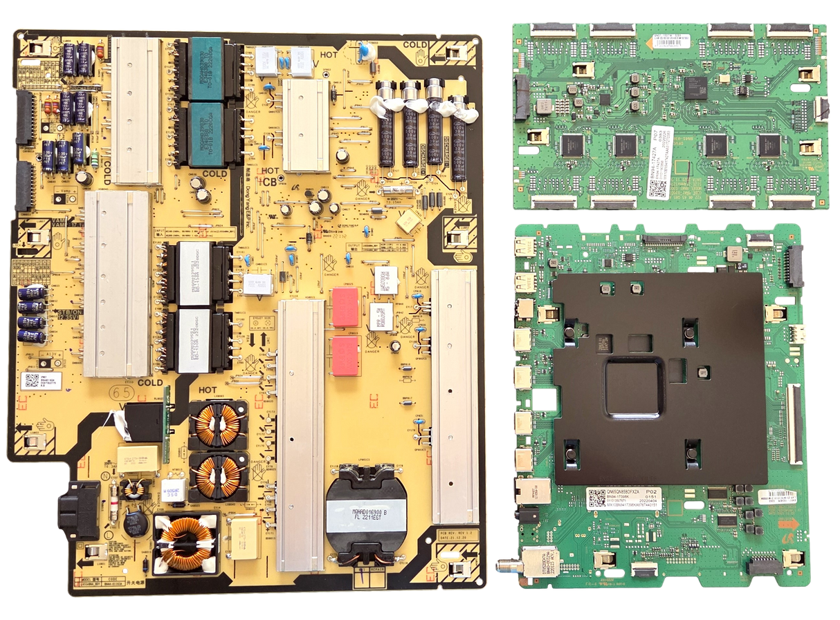 QN65QN85BDFXZA Samsung TV Repair Parts Kit, BN94-17398K / BN94-17724Z Main Board, BN44-01163A Power Supply, BN94-17427A LED Driver, QN65QN85BDFXZA BA01, QN65QN85BDFXZA