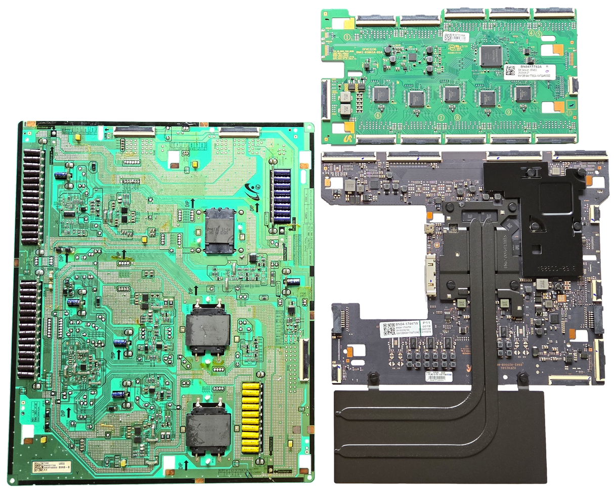 QN85QN800BFXZA Samsung TV Repair Parts Kit, BN94-17447W Main Board, BN44-01174A VSS Driver, BN94-17792A SubCon, QN85QN800BFXZA AJ07, QN85QN800BFXZA