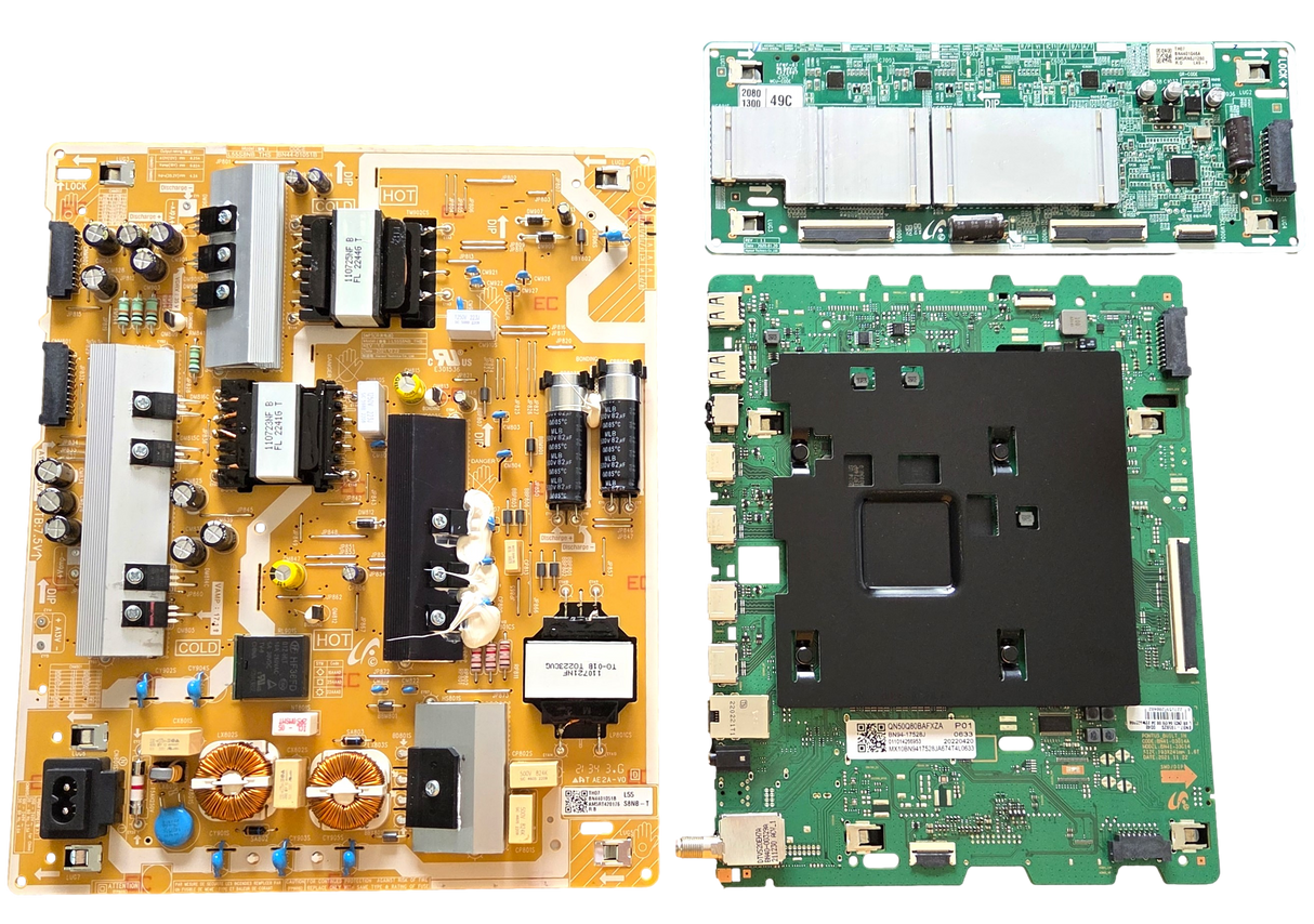 QN50Q80BAFXZA Samsung TV Repair Parts Kit, BN94-17528J / BN94-17625K Main Board, BN44-01051B Power Supply, BN44-01046A LED Driver, QN50Q80BAFXZA AA01, QN50Q80BAFXZA