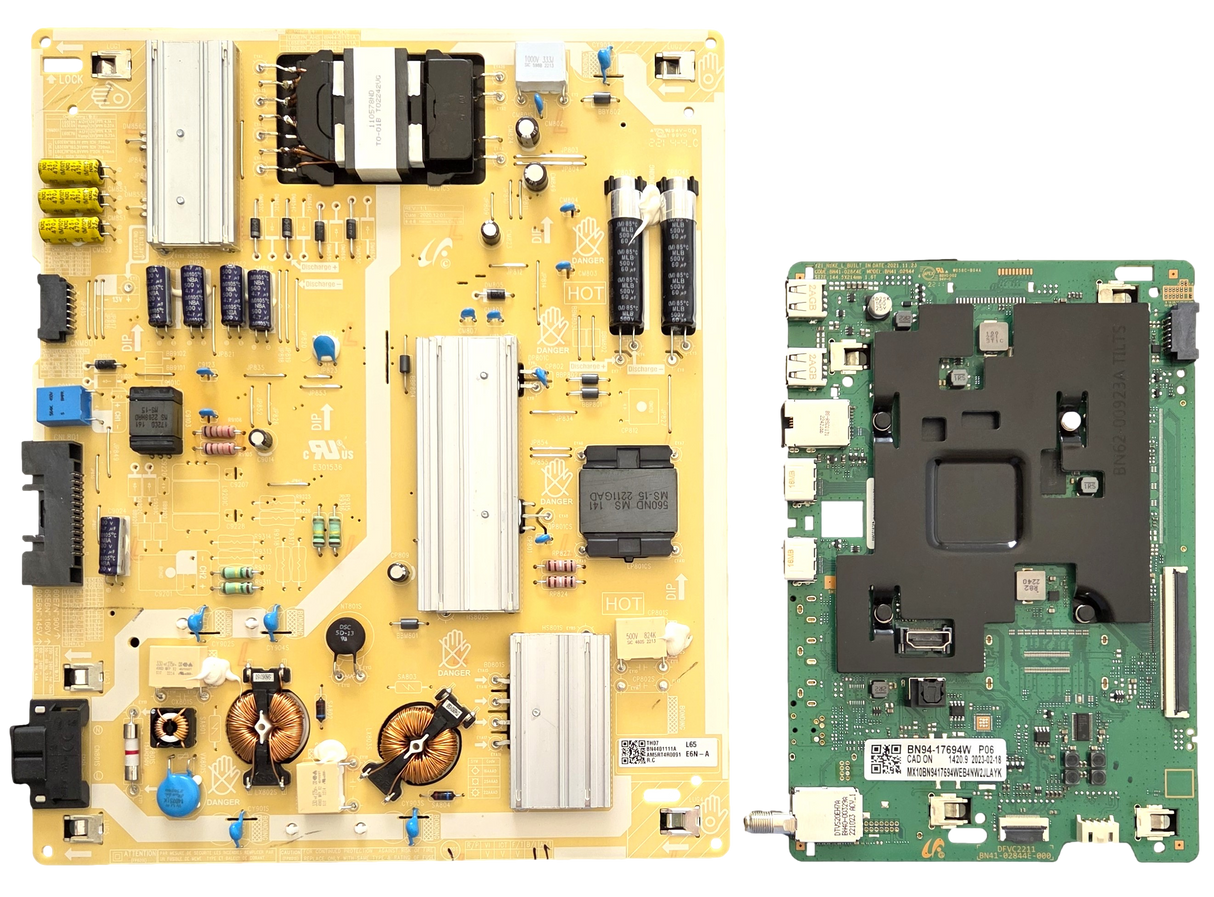 UN65AU8000FXZA Samsung TV Repair Parts Kit, BN94-17694W Main Board, BN44-01111A Power Supply, UN65AU8000FXZA UA24, UN65AU8000FXZA
