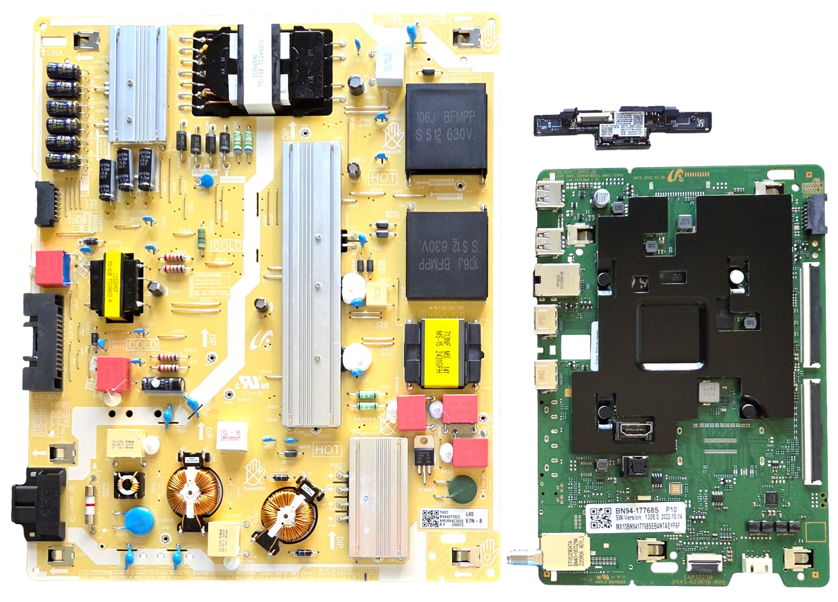 QN65Q60BAFXZA Samsung TV Repair Parts Kit, BN94-17768S Main Board, BN44-01102C Power Supply, BN59-01403A Wifi, QN65Q60BAFXZA FA06, QN65Q60BDFXZA FA05, QN65Q60BAFXZA