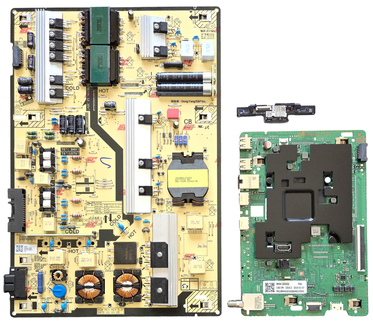 QN70Q60CAFXZA Samsung TV Repair Parts Kit, BN94-18243G Main Board, BN44-01103B Power Supply, BN59-01403A Wifi, QN70Q60CAFXZA UG02, QN70Q60CDFXZA, QN70Q60CAFXZA