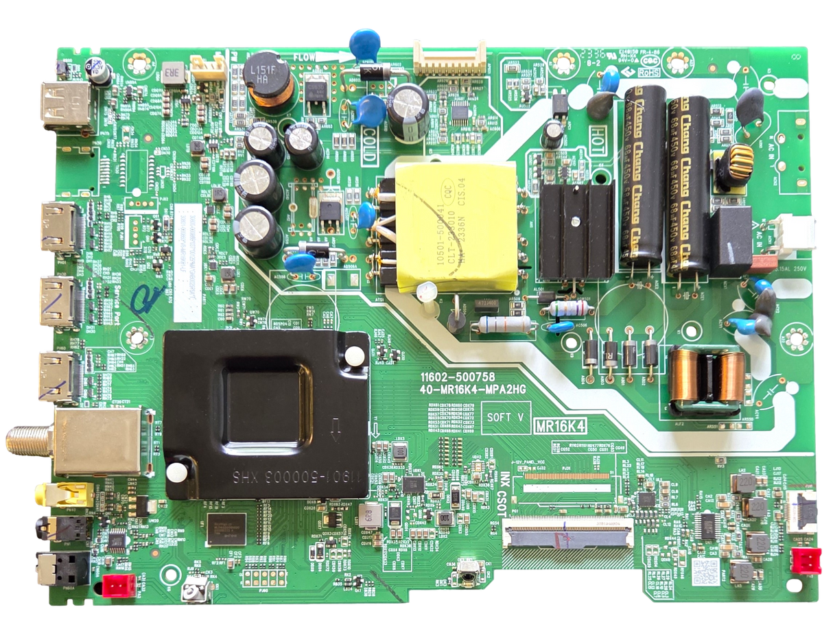 30800-000886 TCL Main Board, 30801-000860 , 40-MR16K4-MPA2HG , 11602-500758 , 43S310R