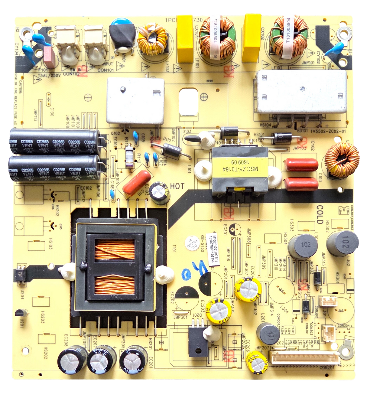 514C5502M10 JVC Power Supply, M10, TV5502-ZC02-01, LT-50EM76