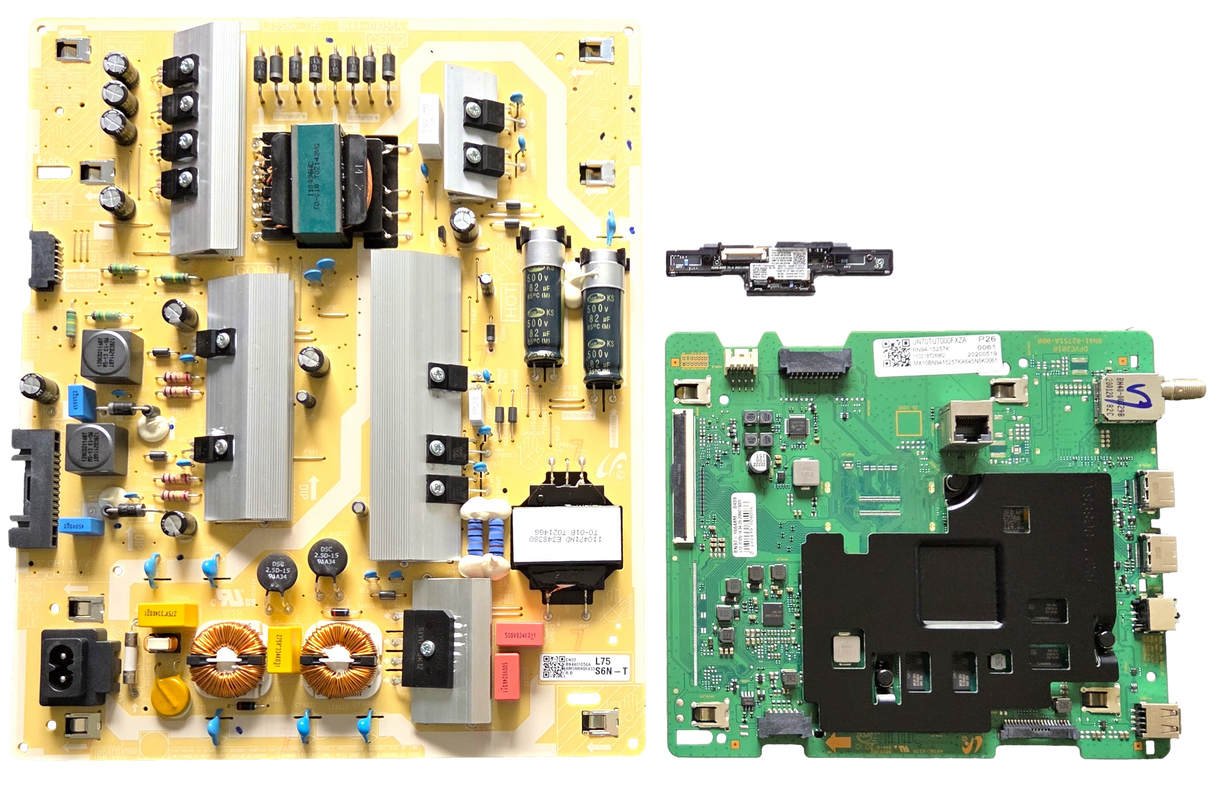 UN70TU7000FXZA Samsung TV Repair Parts Kit, BN94-15257K Main Board, BN44-01056A Power Supply, BN59-01341B Wifi, UN70TU7000FXZA YA01, UN70TU700DFXZA YA01, UN70TU7000FXZA