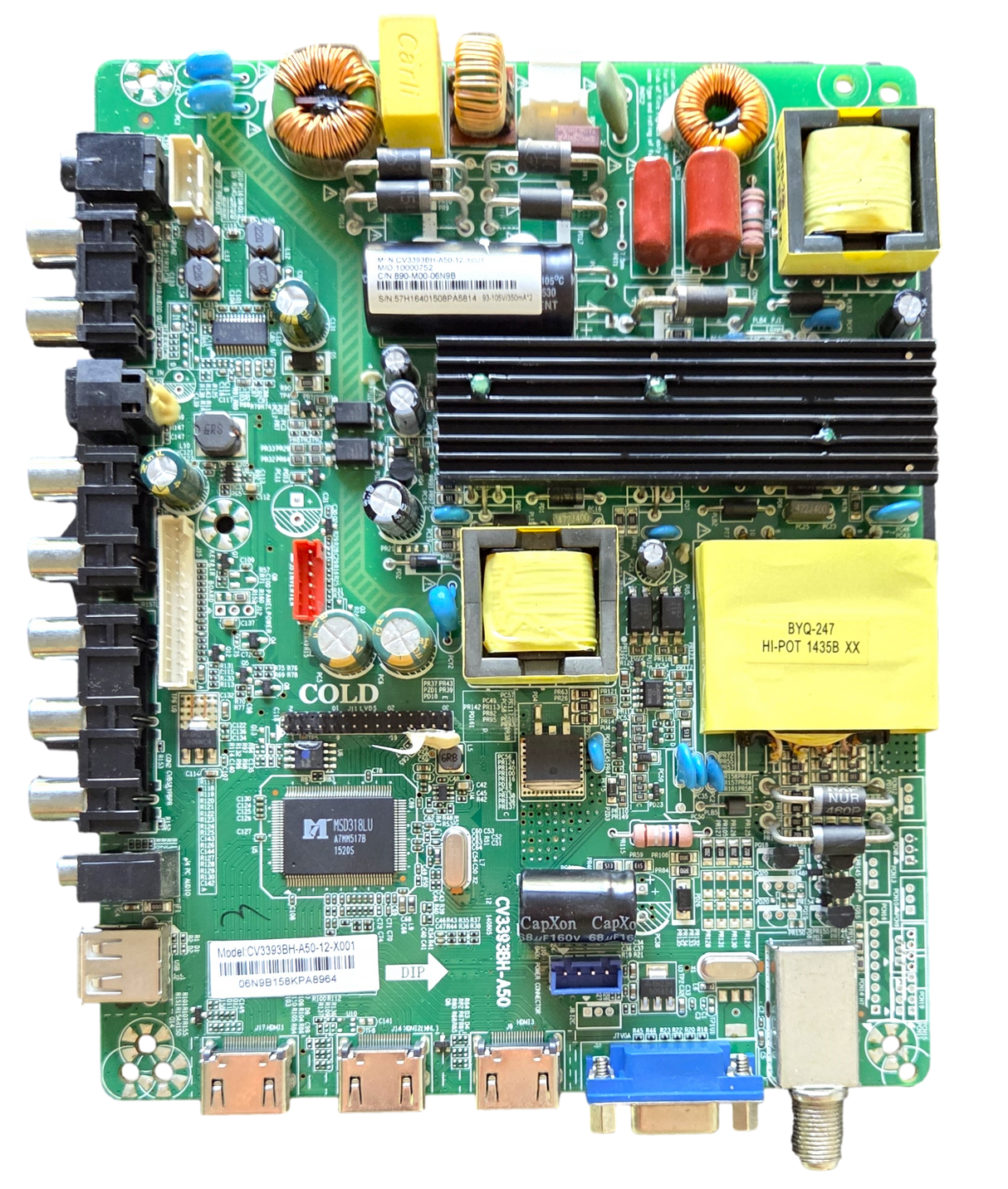 SY15242-17 Element Main Board/ Power Supply, 57R0131, 890-M00-06N9B, CV3393BH-A50-12-X001, ELEFT506