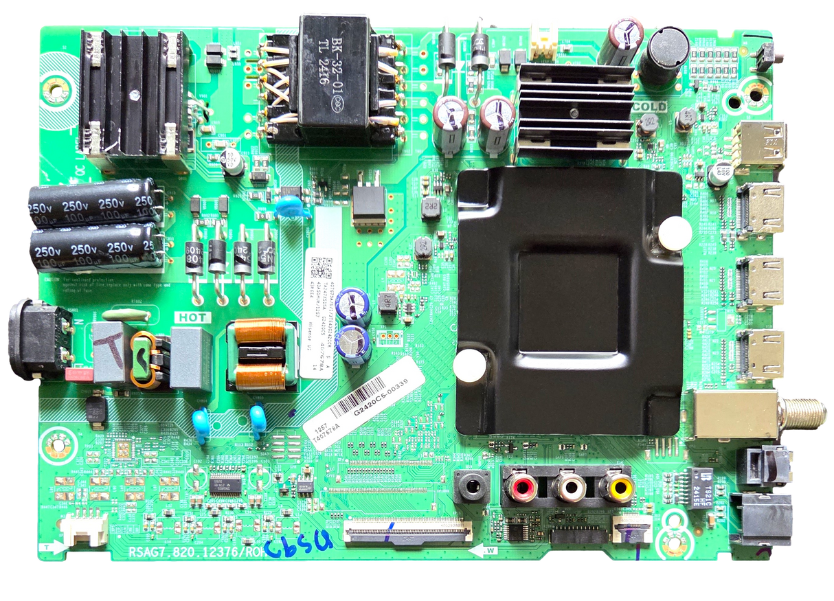 407678 Hisense Main Board, 407679 , RSAG7.820.12376/ROH , 43R6E4