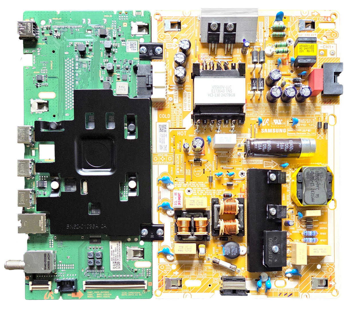BN96-59954B-COMBO Samsung Main / Power Supply Boards, BN44-01268E , BN96-59954B , UN65DU7200F, UN65DU7200FXZA