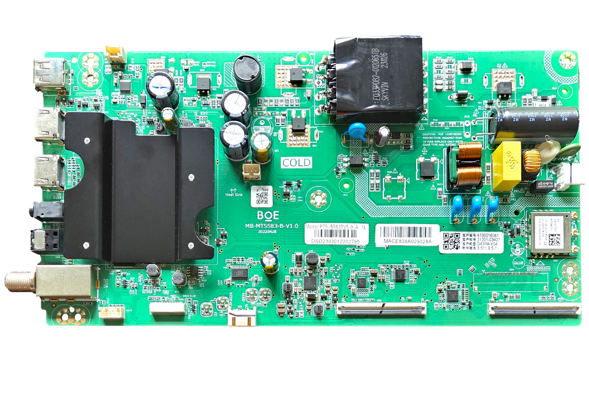 21201-03427 Vizio Main Board, 21201-03427, MB-MT5583-B-V1.0, D43FM-K04