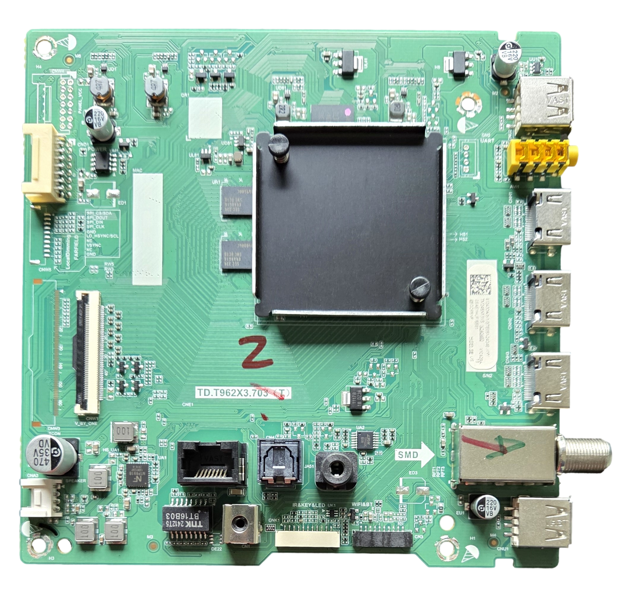 410430 Hisense Main Board, 410429, TD.T962X3.703(T), 65QD65NF