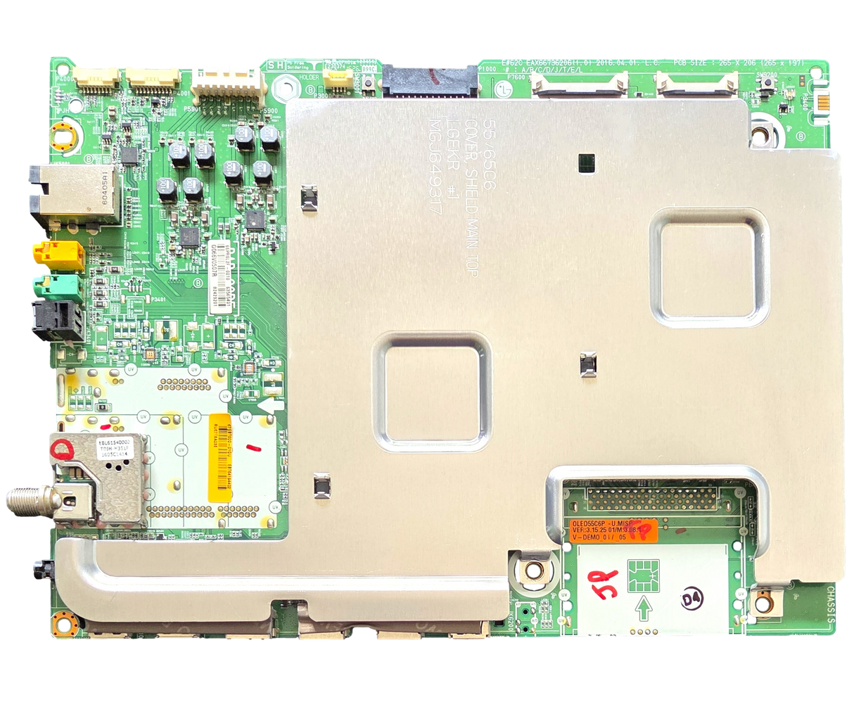 EBT64194402 LG Main Board, EAX66736206(1.0) , 63565401 , OLED55C6P-U , OLED55C6P-U.AUSWLJR