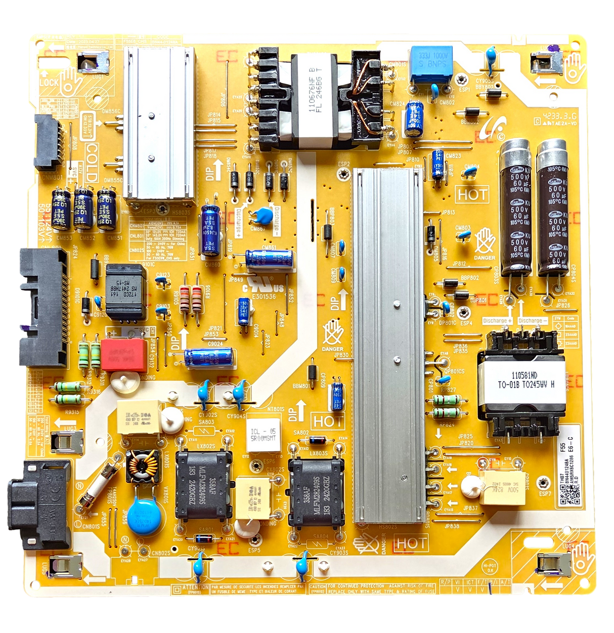 BN44-01248A Samsung Power Supply, BN44-01248A, QM50C, LH50QBCEBGCXGO, LH55QBCBGCXGO