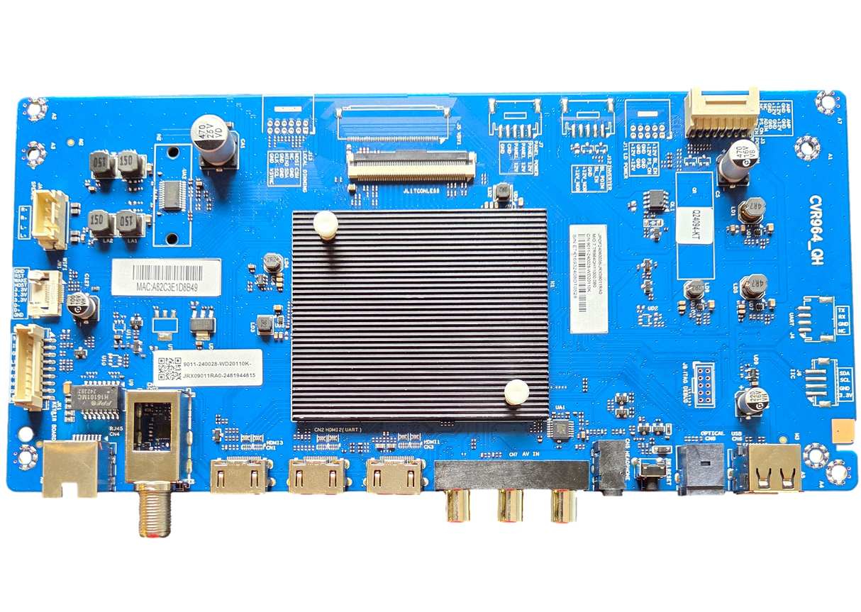 9011-240028-WD20110K Onn Main Board, Q24094-KT, CVR964_QH, 100012585