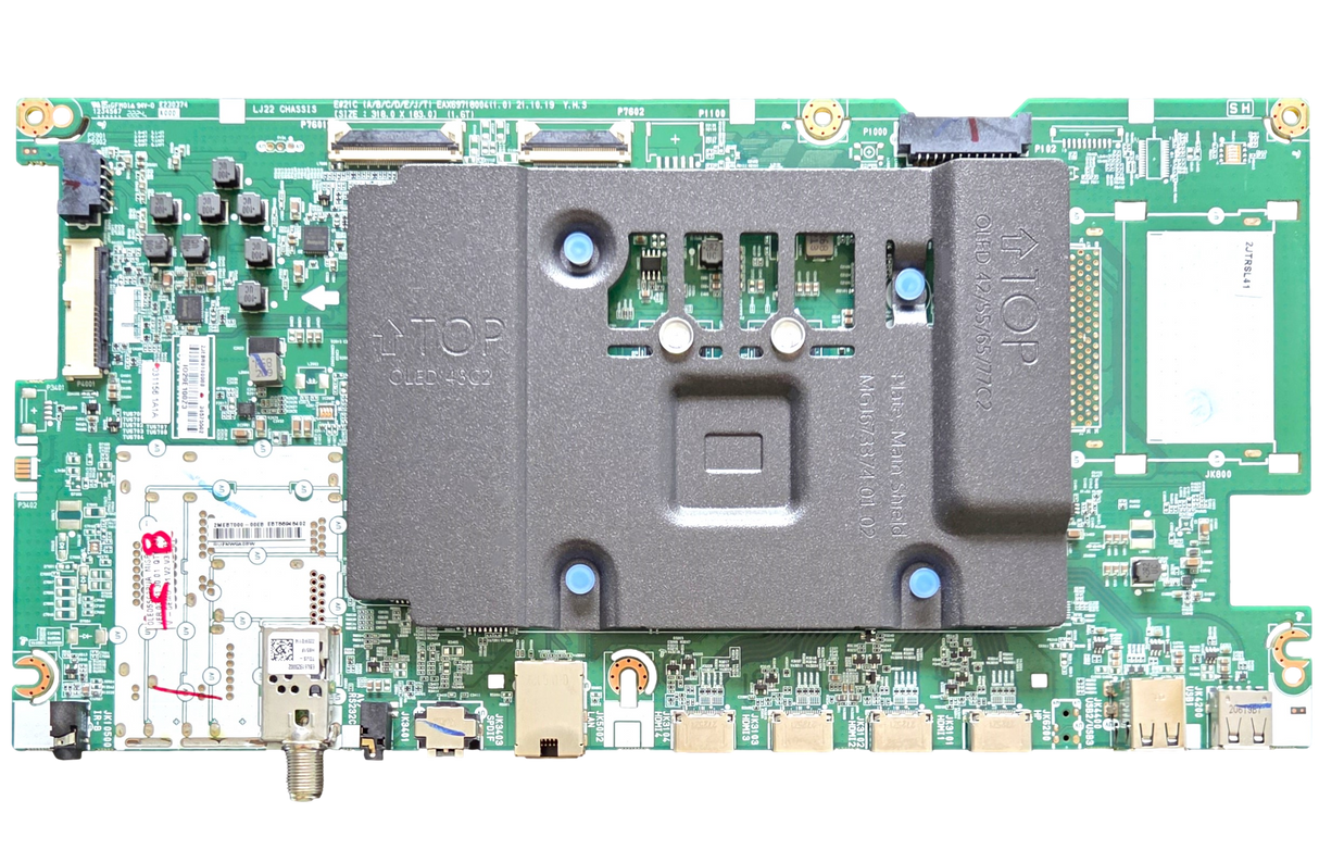 EBT66946402 LG Main Board, EAX69718004(1.0), OLED55C2PUA, OLED55C2PUA.DUSQLJR