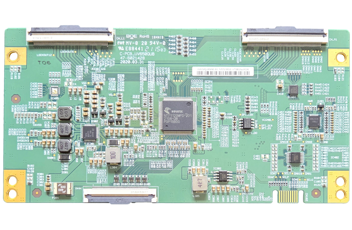 UV650QUBN90 ViewSonic T-Con Board, 44-9771705, C-PCB_UV650QUB, VS17908