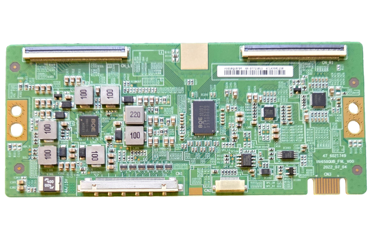 1-017-144-22 Sony T-Con, HV650QUBF9M, 44-9772291, FW-65BZ40L