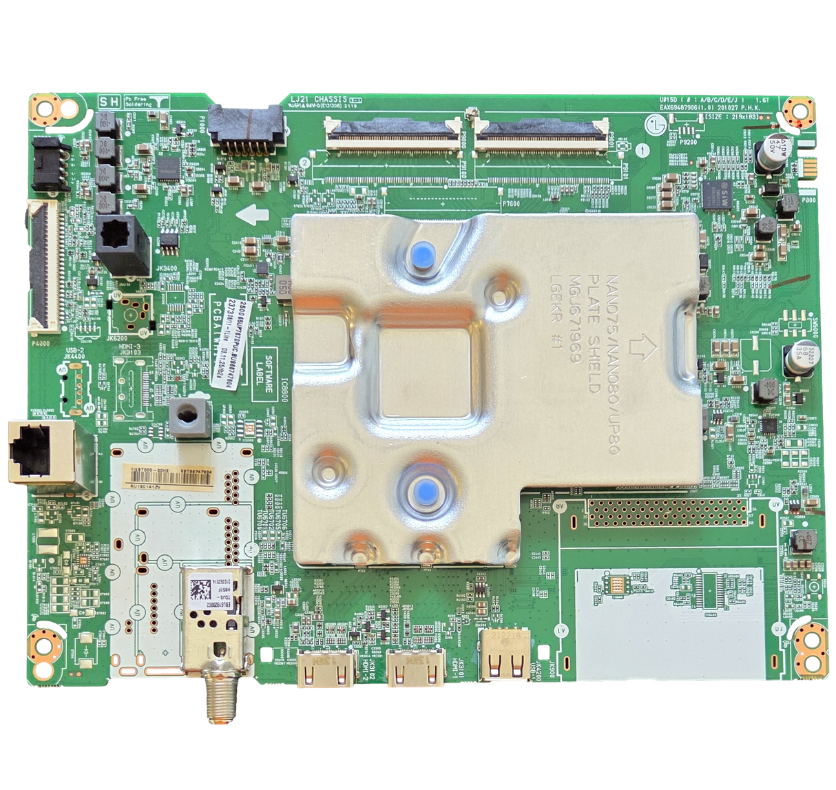 EBT66747604 LG Main Board, EBT66747606, EAX69487906(1.0), 65UP7670PUC
