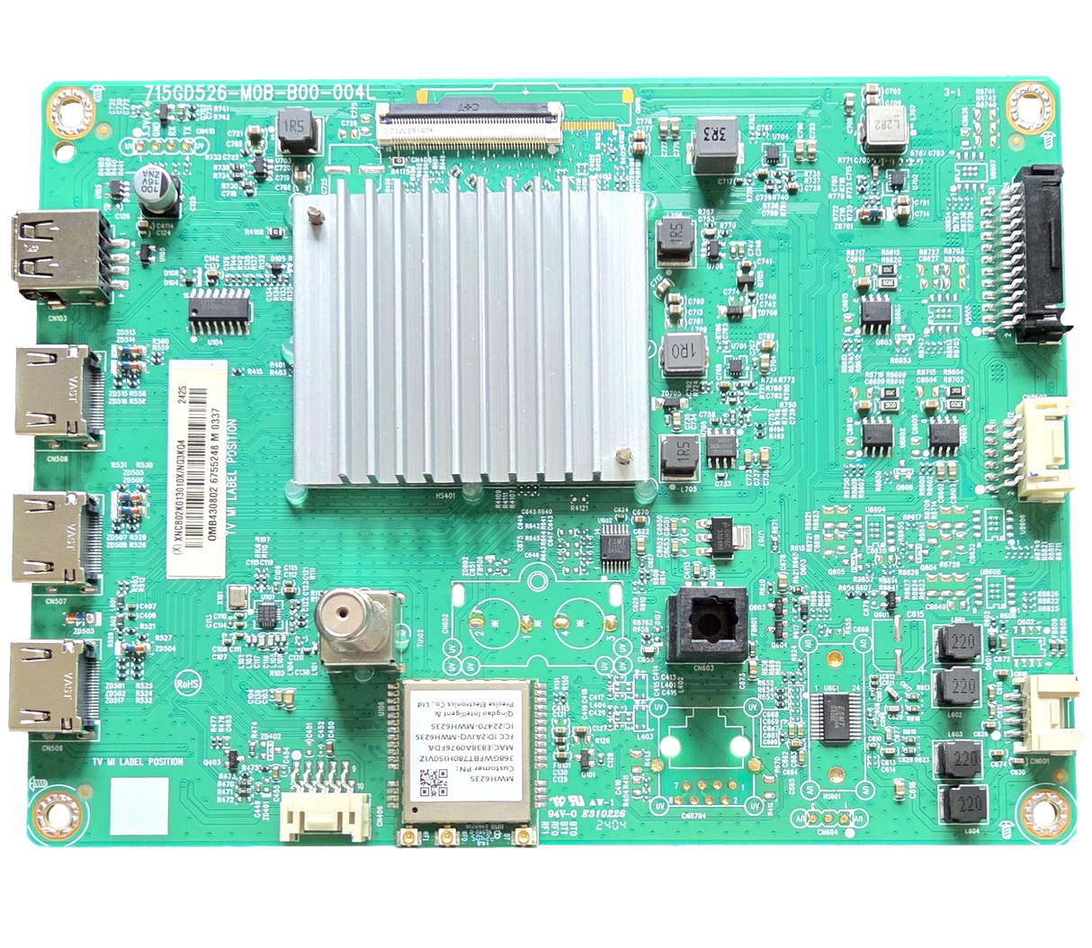 756TXNCB02K013 Vizio Main Board, 715GD526-M0B-B00-004L, V4K55M-0801