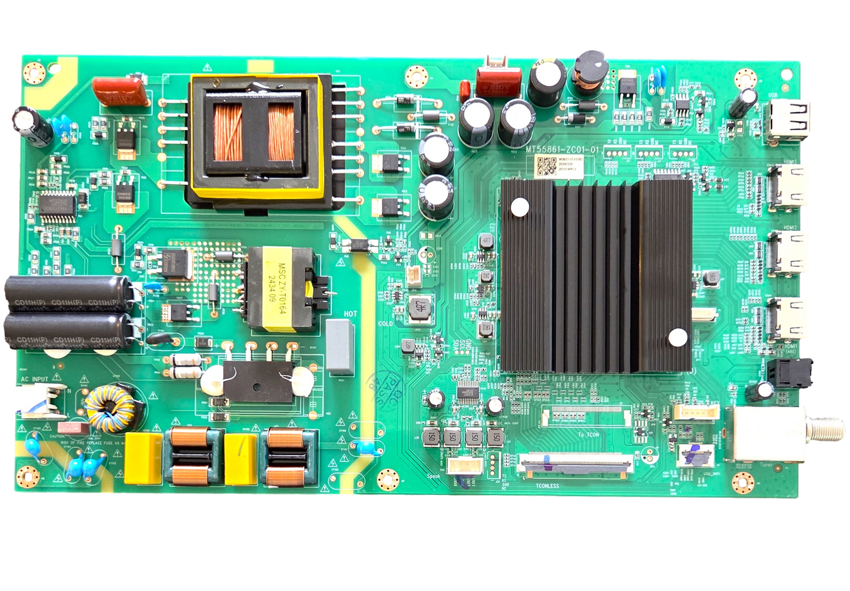 515C55831M08 Vizio Main Board/Power Supply, M08,MT55861-ZC01-01, V4K50M-0810