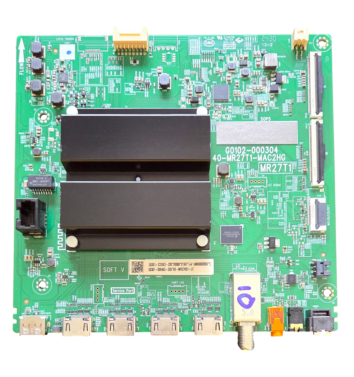 G0301-000463 TCL Main Board, G0102-000304, 40-MR27T1-MAC2HG, 43Q51BR