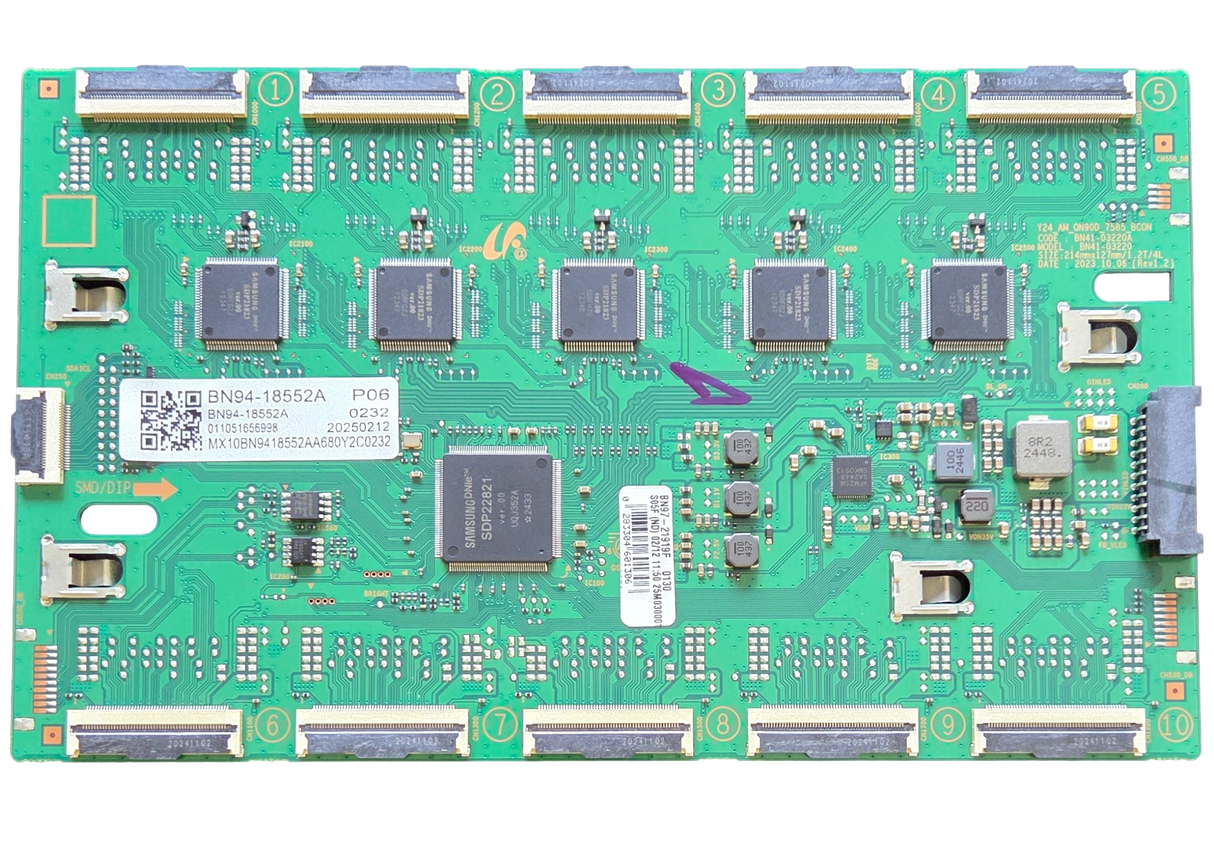 BN94-18552A Samsung T-Con, BN97-21919F, BN41-03220A, QN75QN90FAFXZA