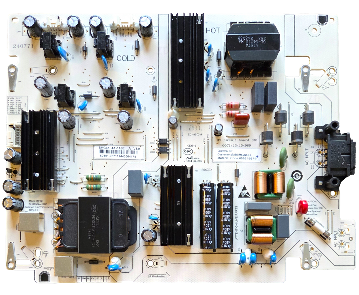 60101-05711 Vizio Power Supply, LBSFR7NA5001226, M65Q6-L4