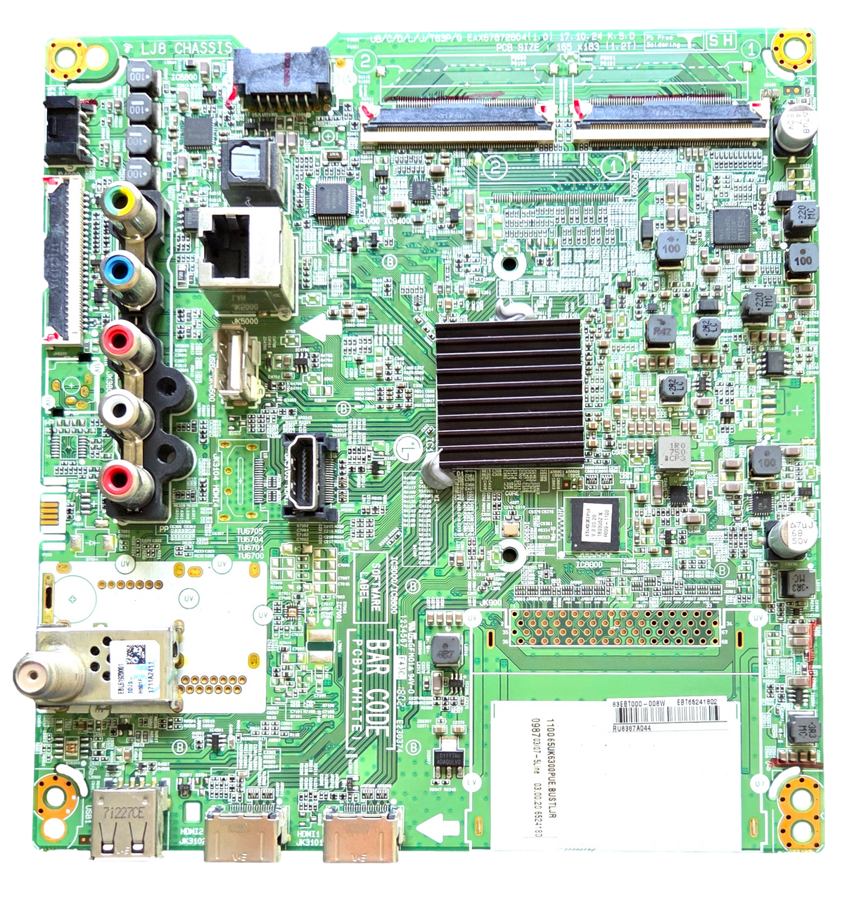 EBT65241802 LG Main Board, EAX67872804(1.0), EBT65241802, 84EBT000-00RN, 65UK6300PUE