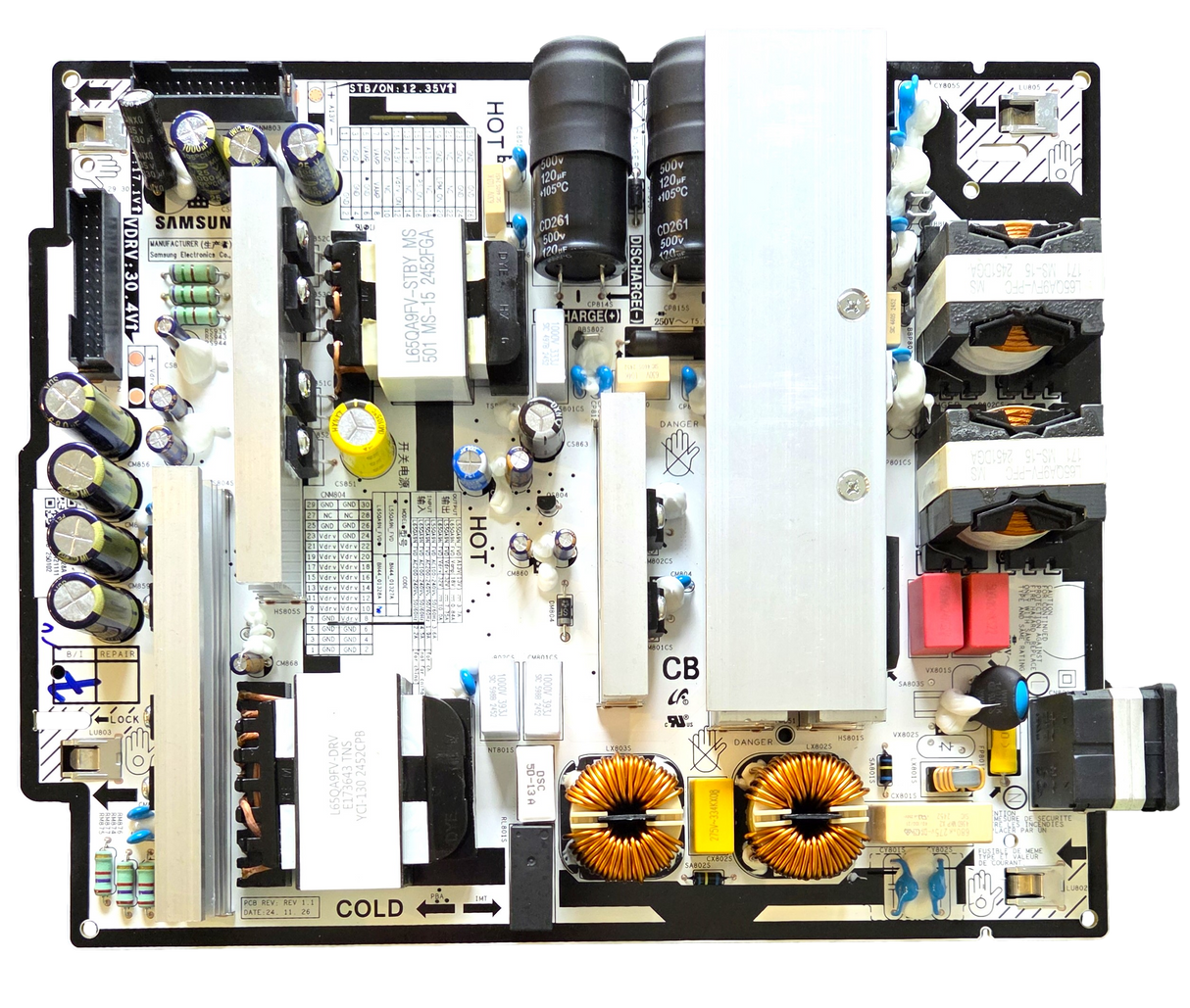 BN44-01328A Samsung Power Supply, BN44-01328A, L65QA9N, QN65S90FAFXZA, QN65S90FDFXZA